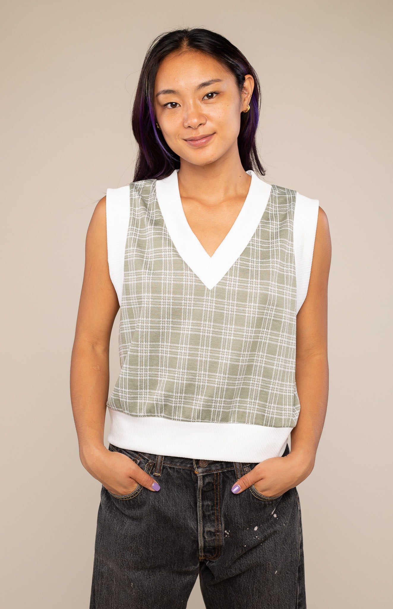 Checkered Vest