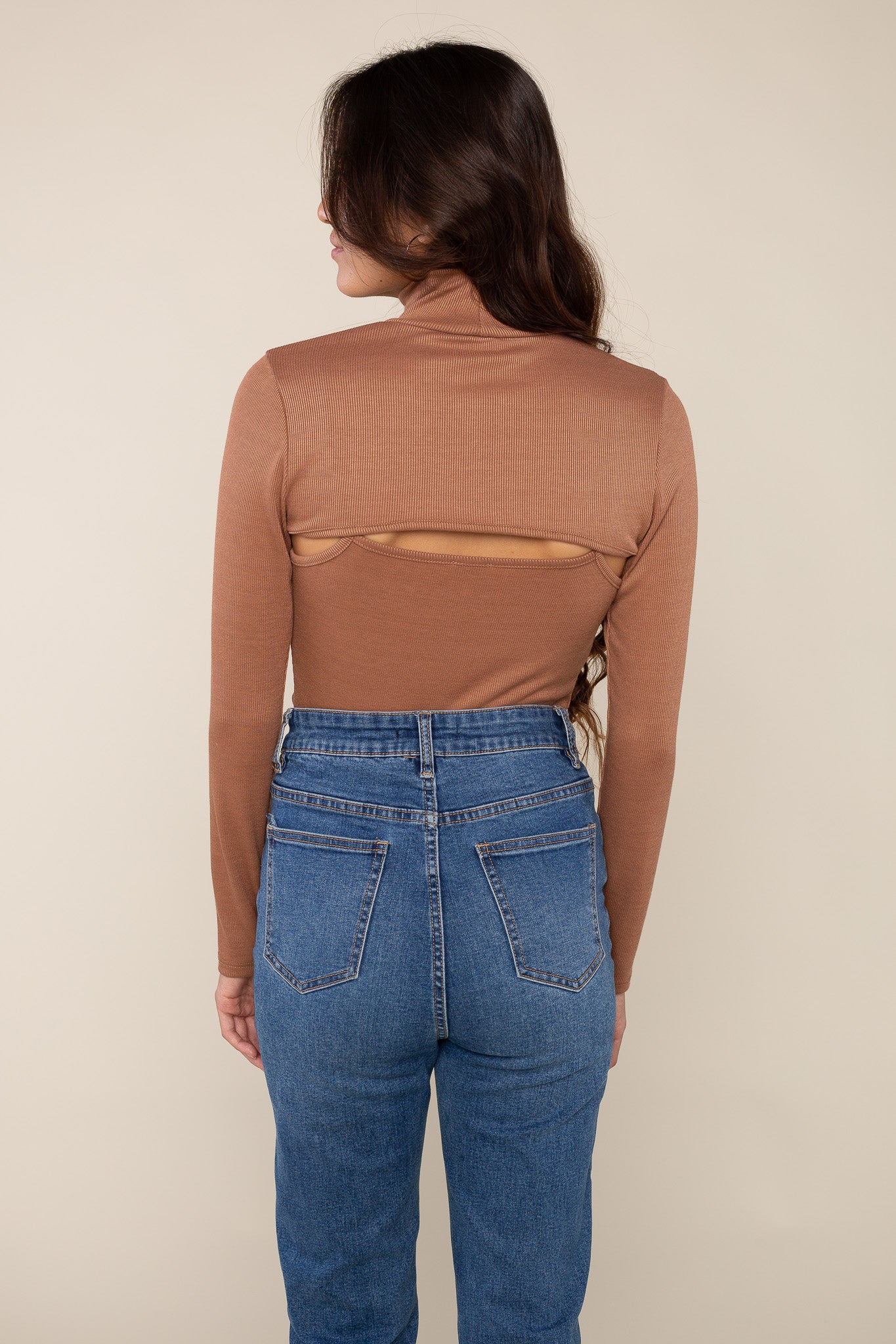 Two-Piece Set Turtle Neck and Cami