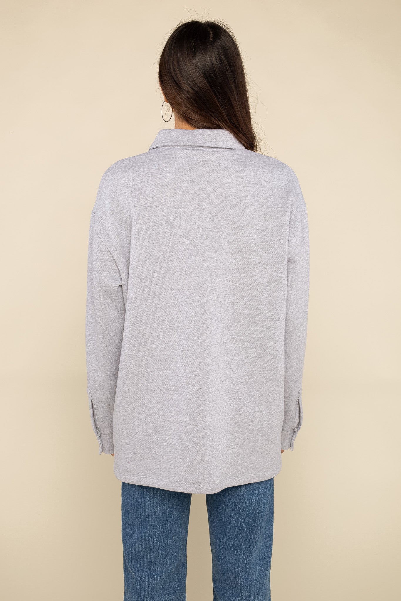 Fleece Button Down Jacket