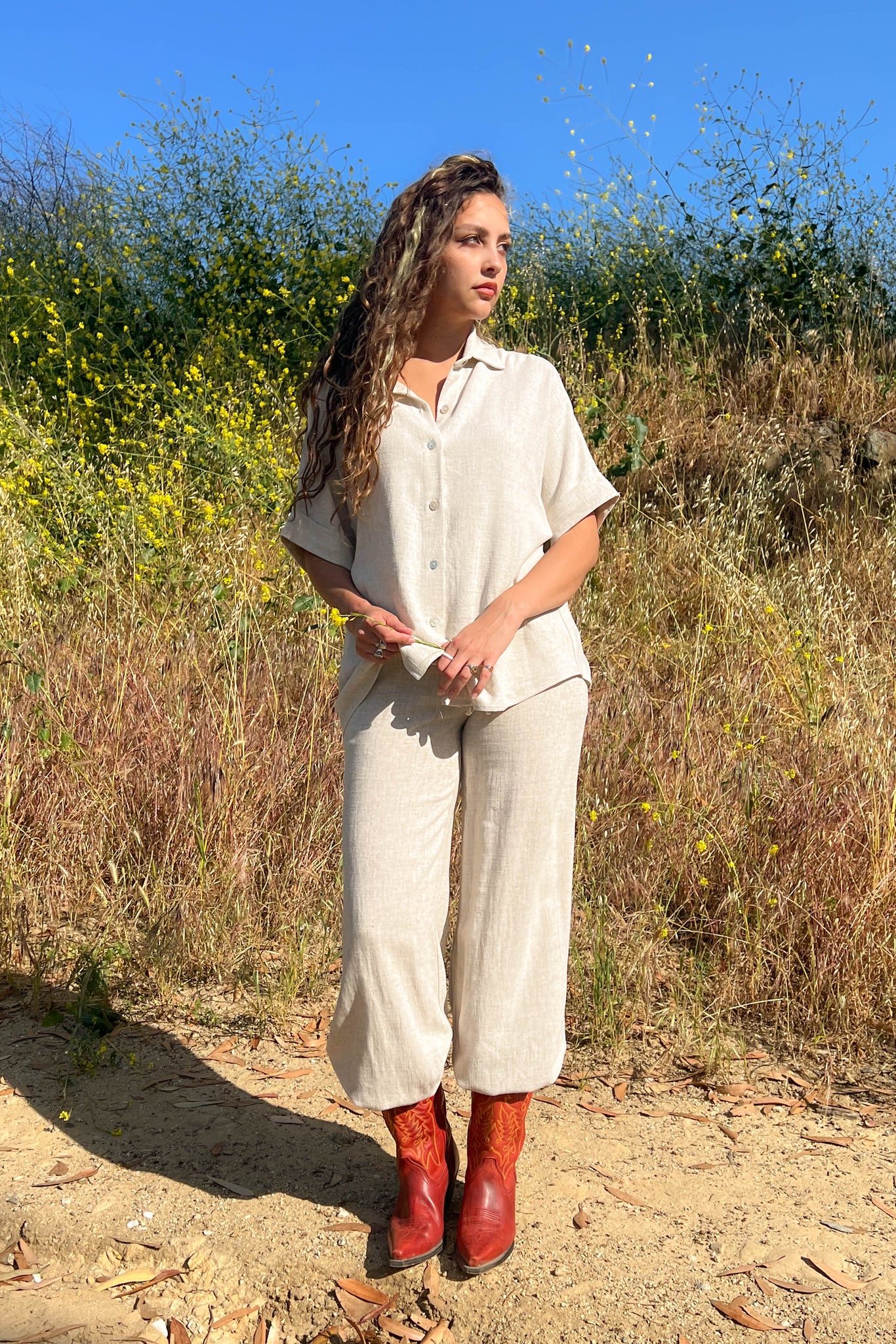 Linen Button Up