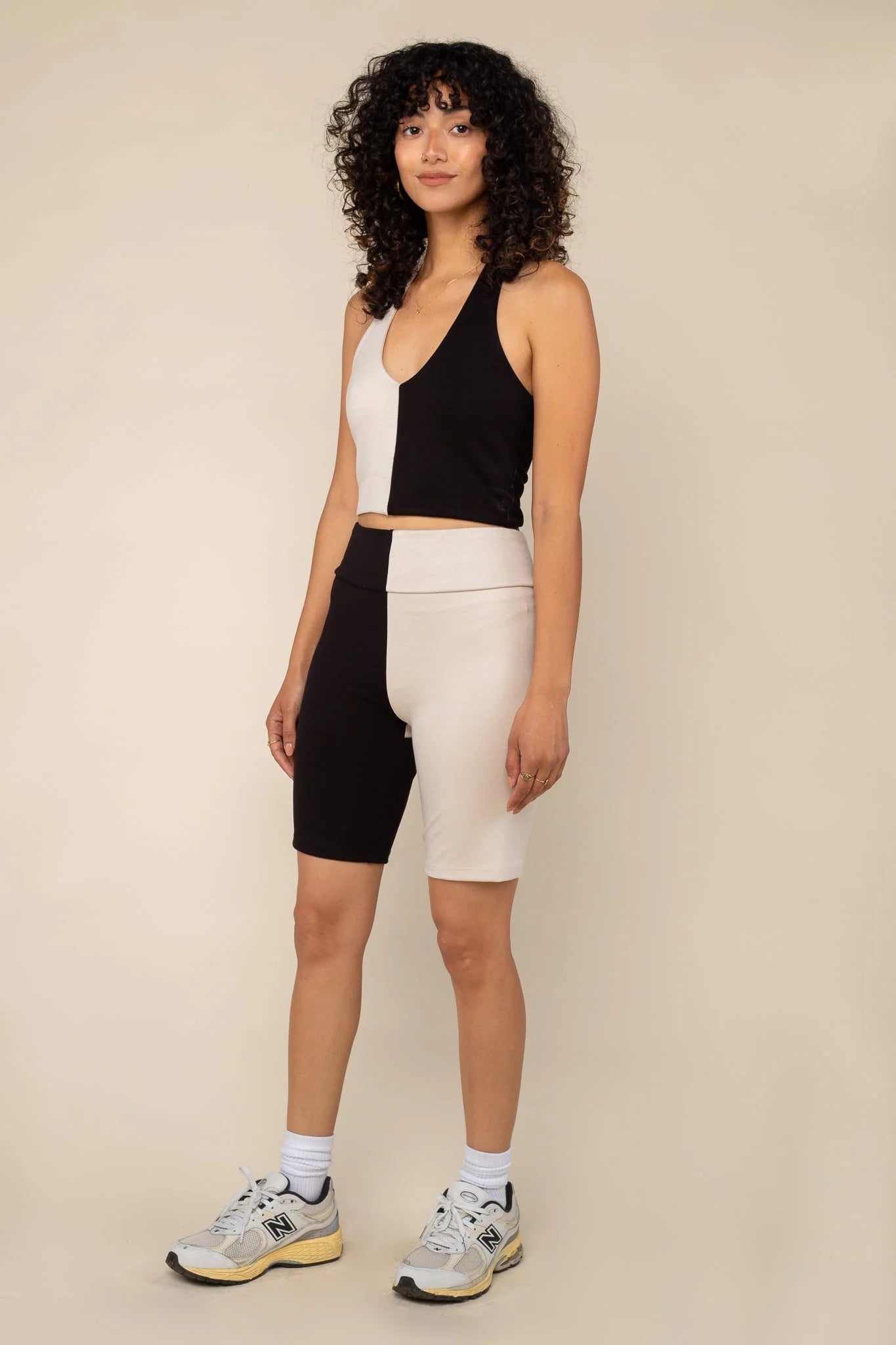 Color Block Biker Shorts