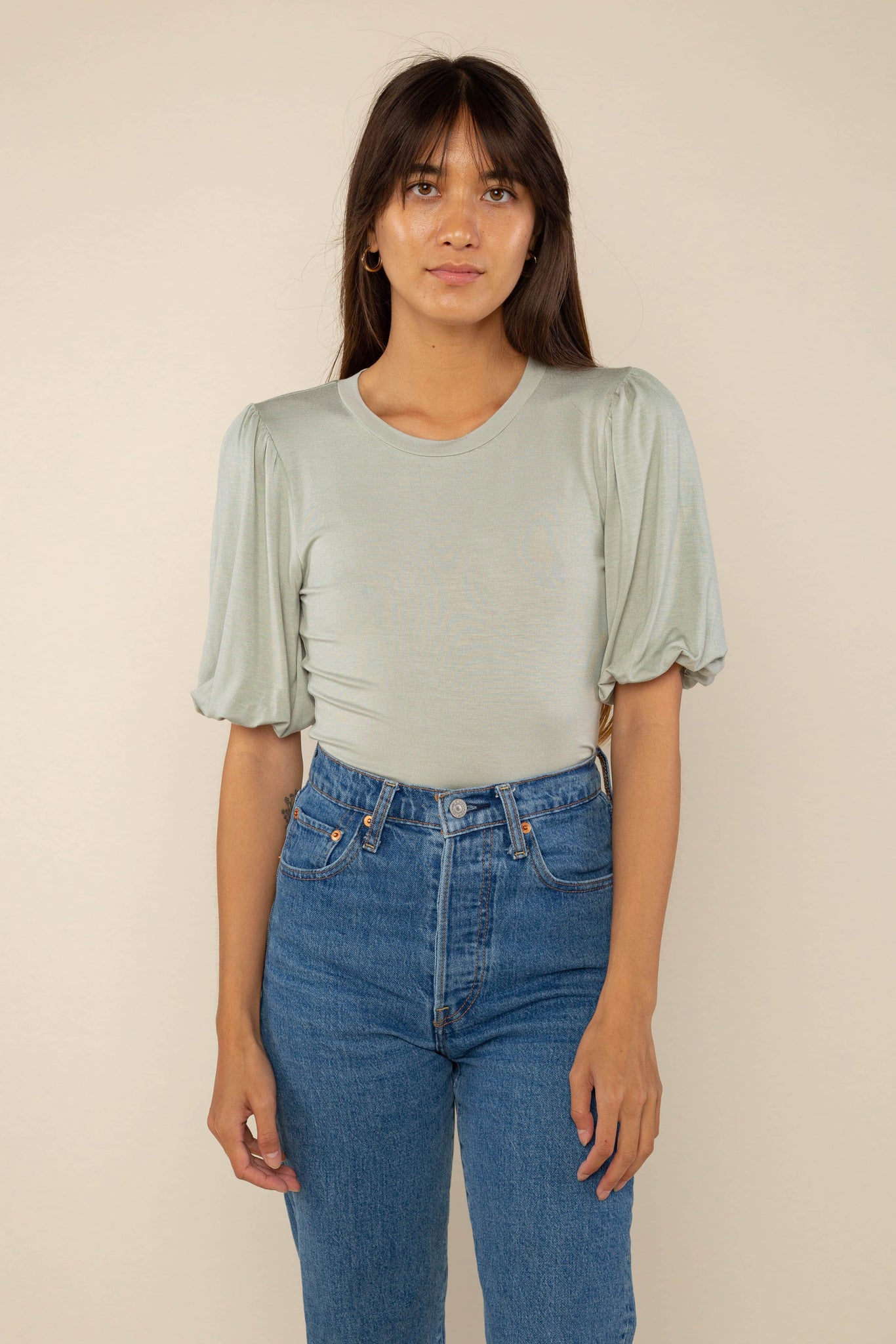 Basic Puff Sleeve Tee