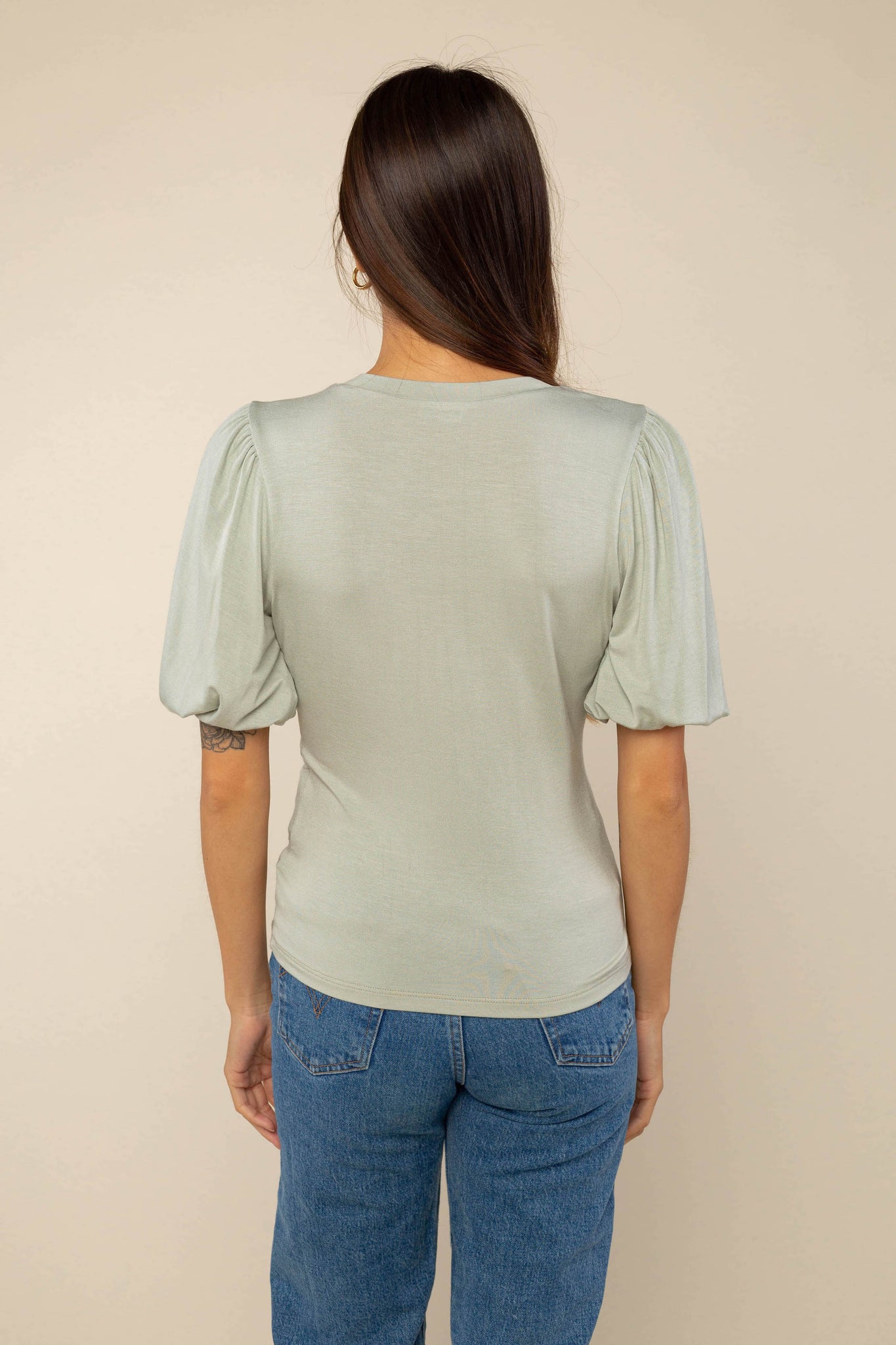 Basic Puff Sleeve Tee
