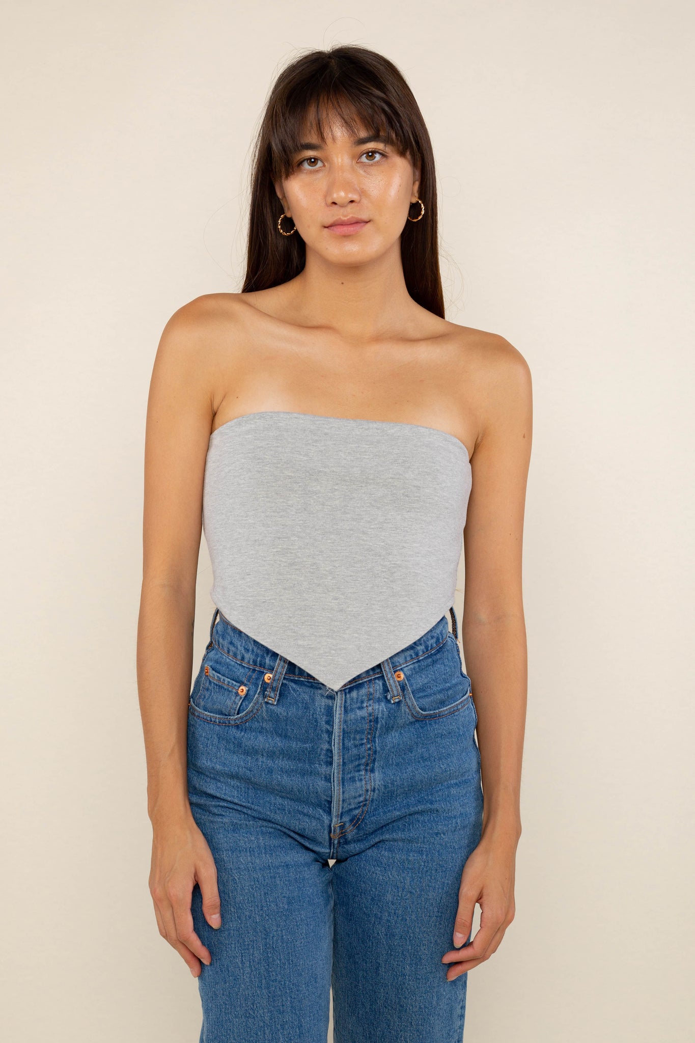 Cotton Jersey Triangle Top