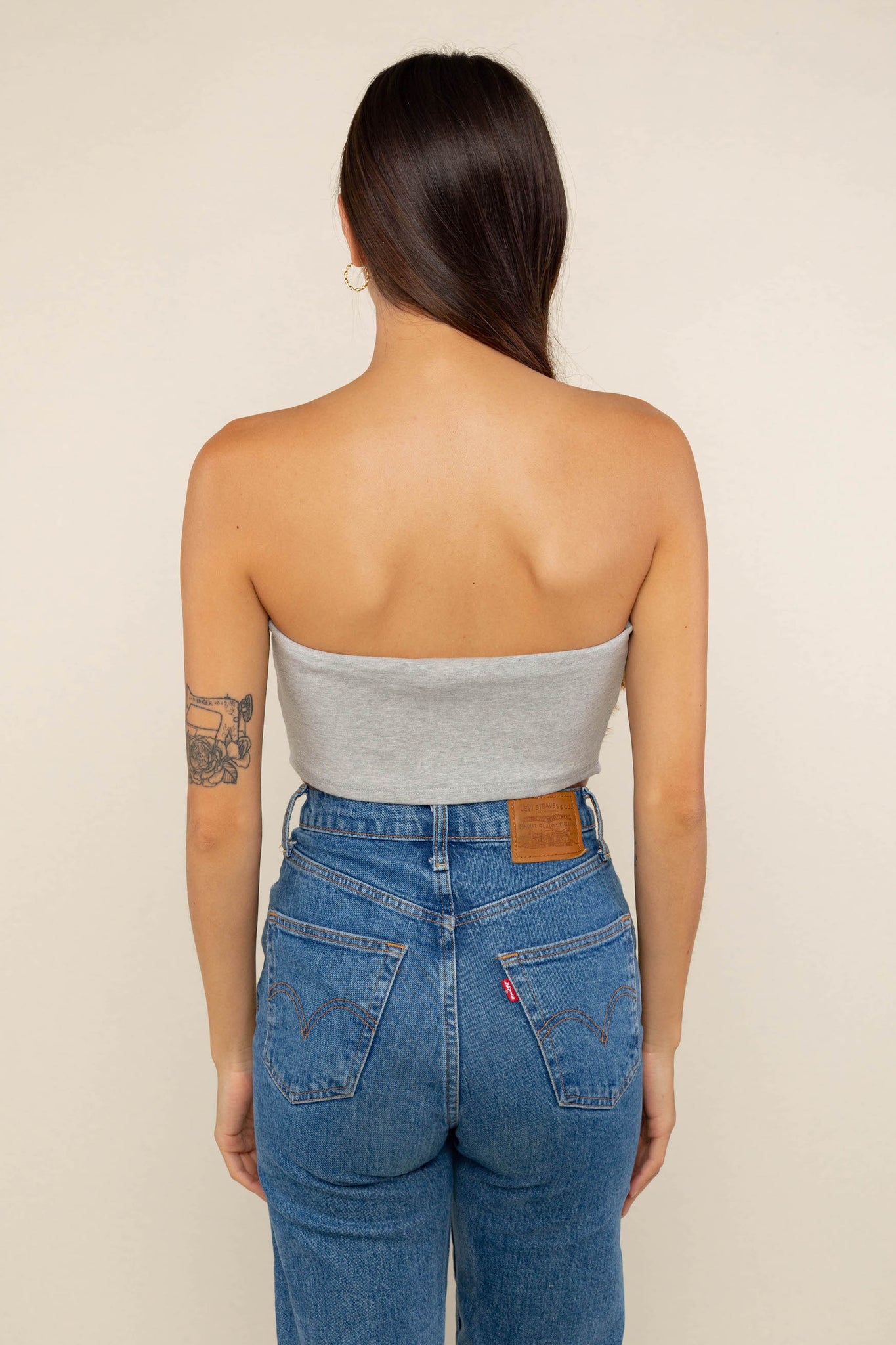 Cotton Jersey Triangle Top