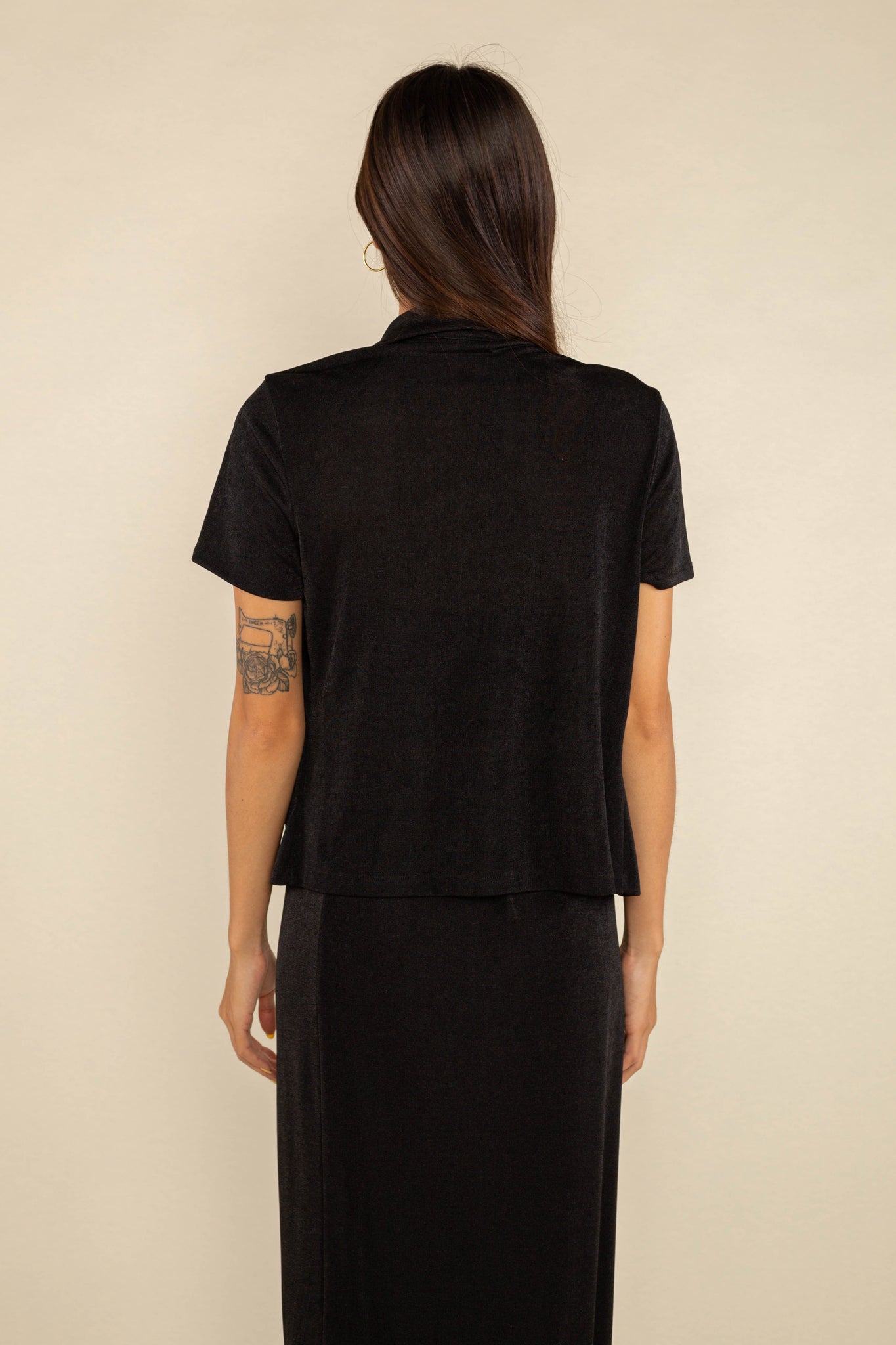 Slinky Button Up Top