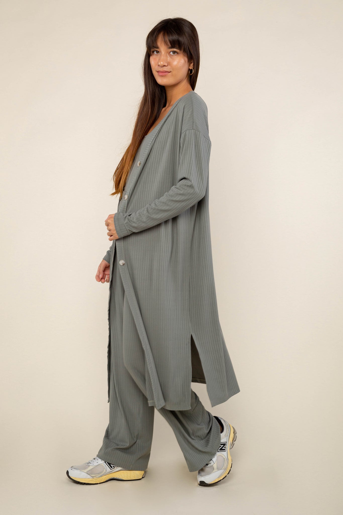 Long Rib Cardigan