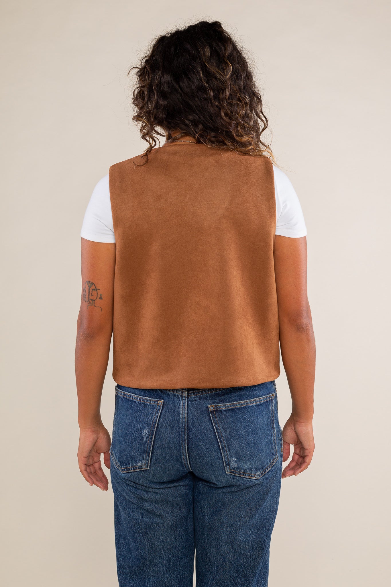 Faux Suede Vest