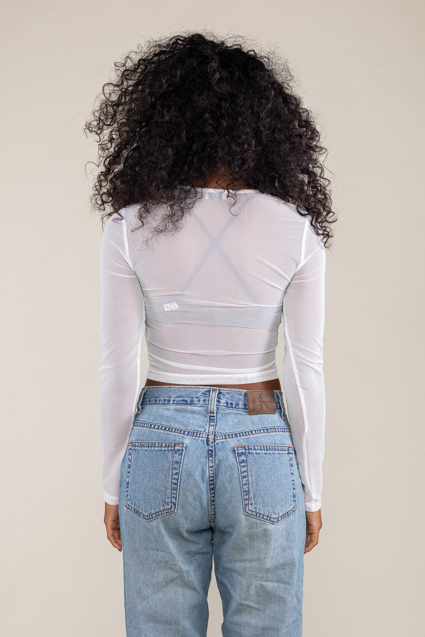 Drape Mesh Top