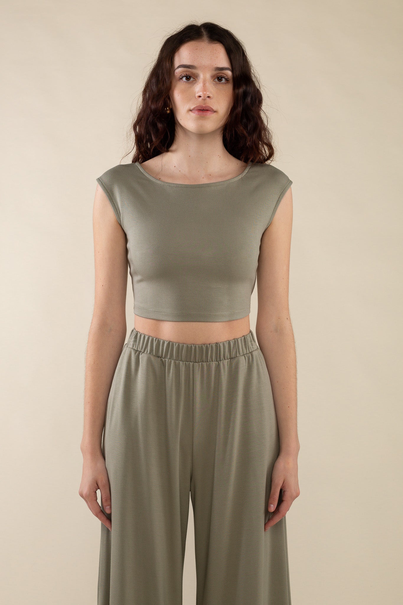 Cropped Jersey Tee