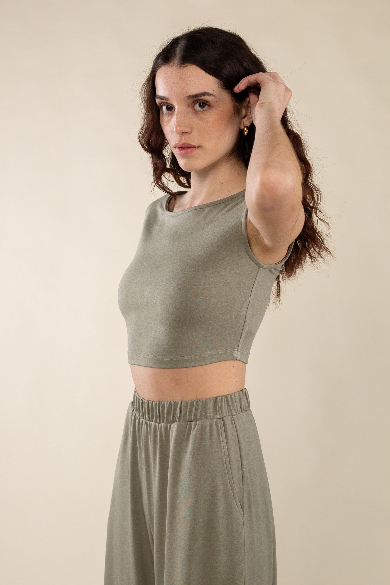 Cropped Jersey Tee