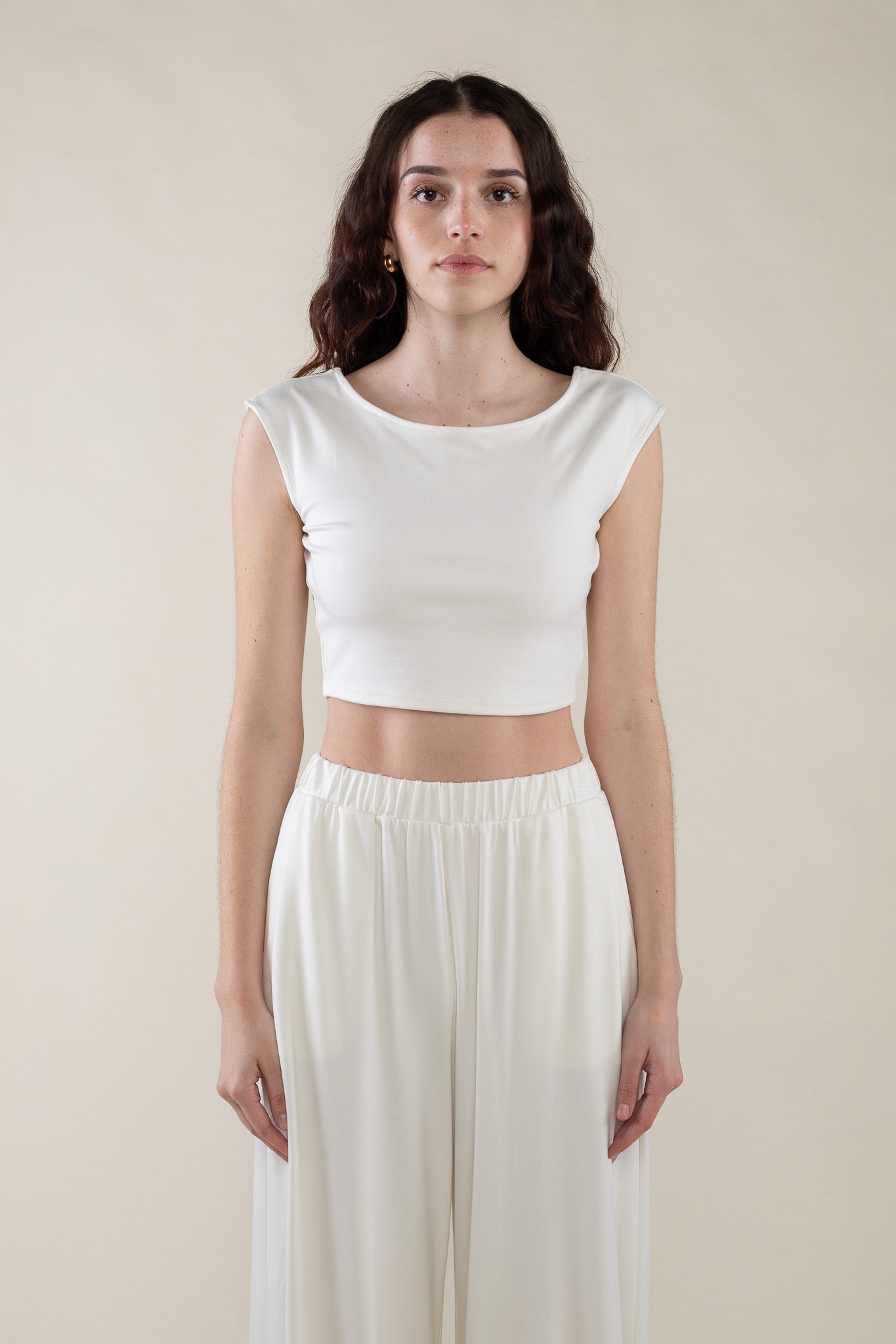 Cropped Jersey Tee