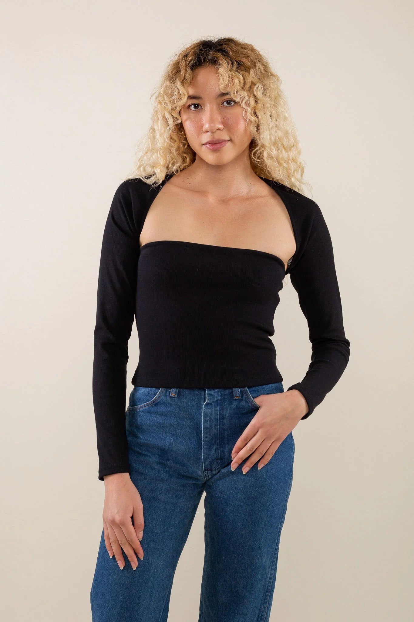 2x1 Rib Bolero Shrug