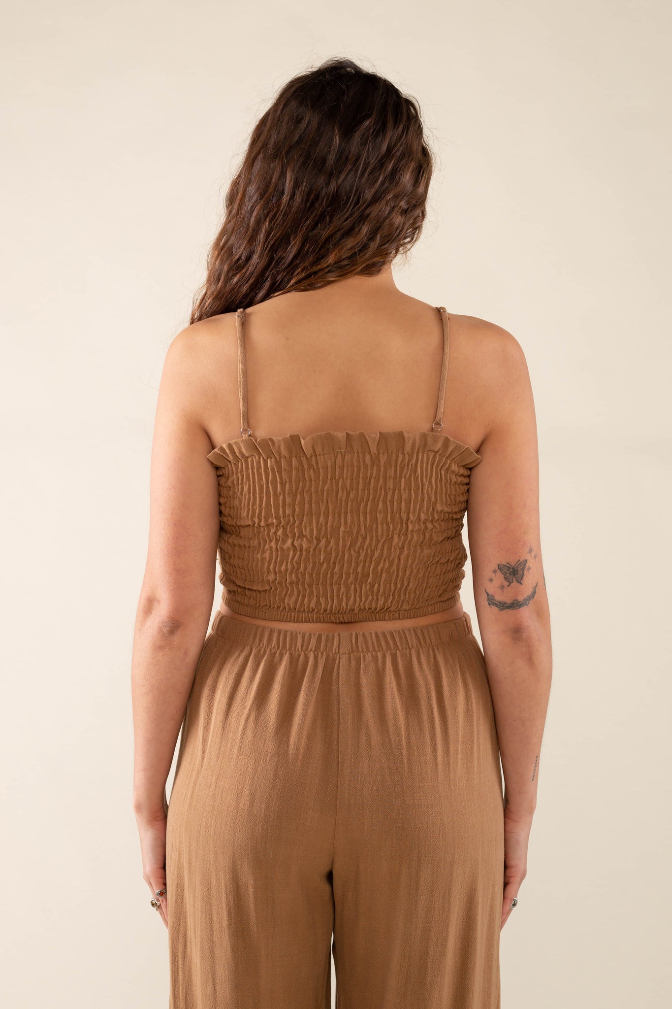 Linen Shirred Bandeau