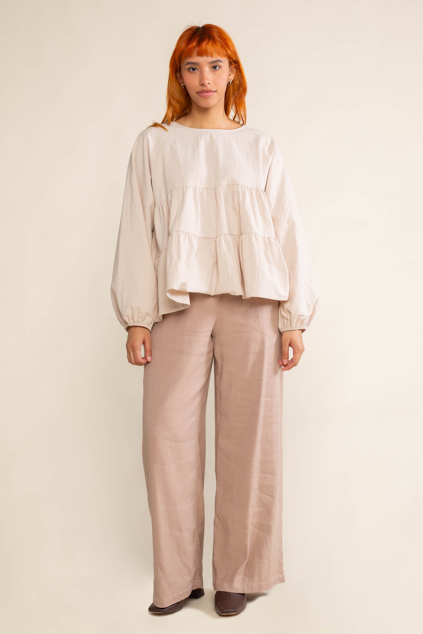 Cotton Tiered Blouse