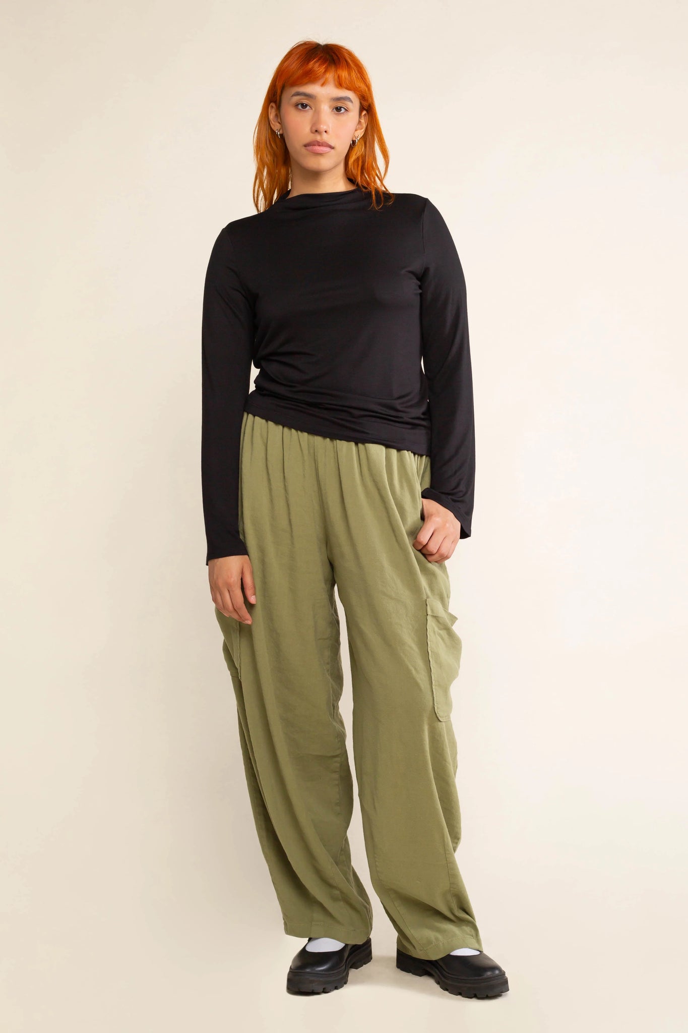 Bamboo Mock Neck Top