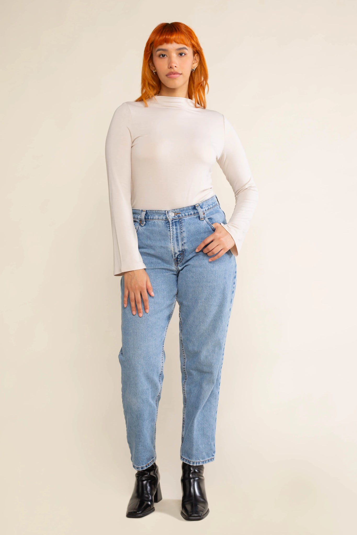 Bamboo Mock Neck Top