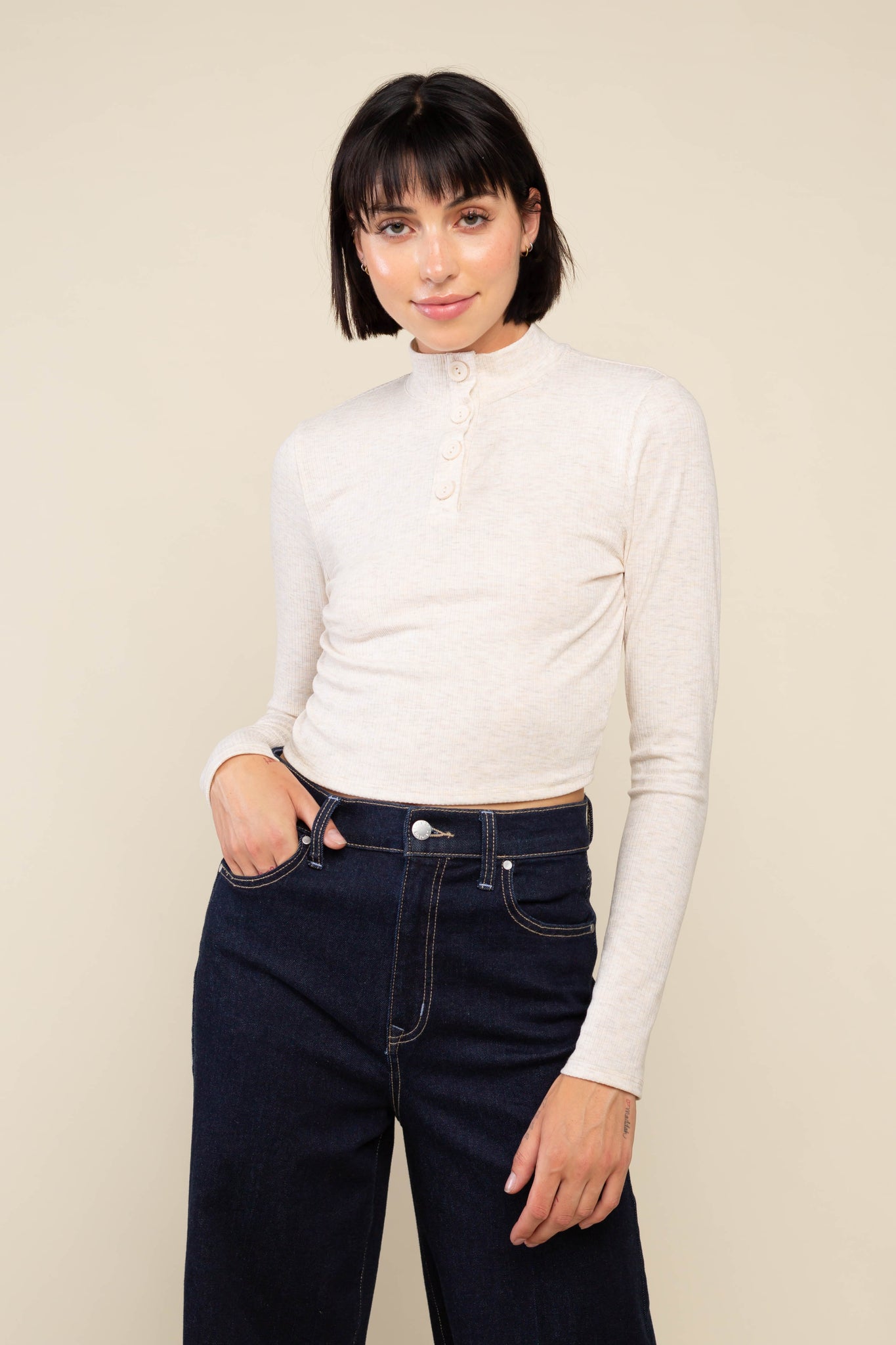 Henley Long Sleeve Tee