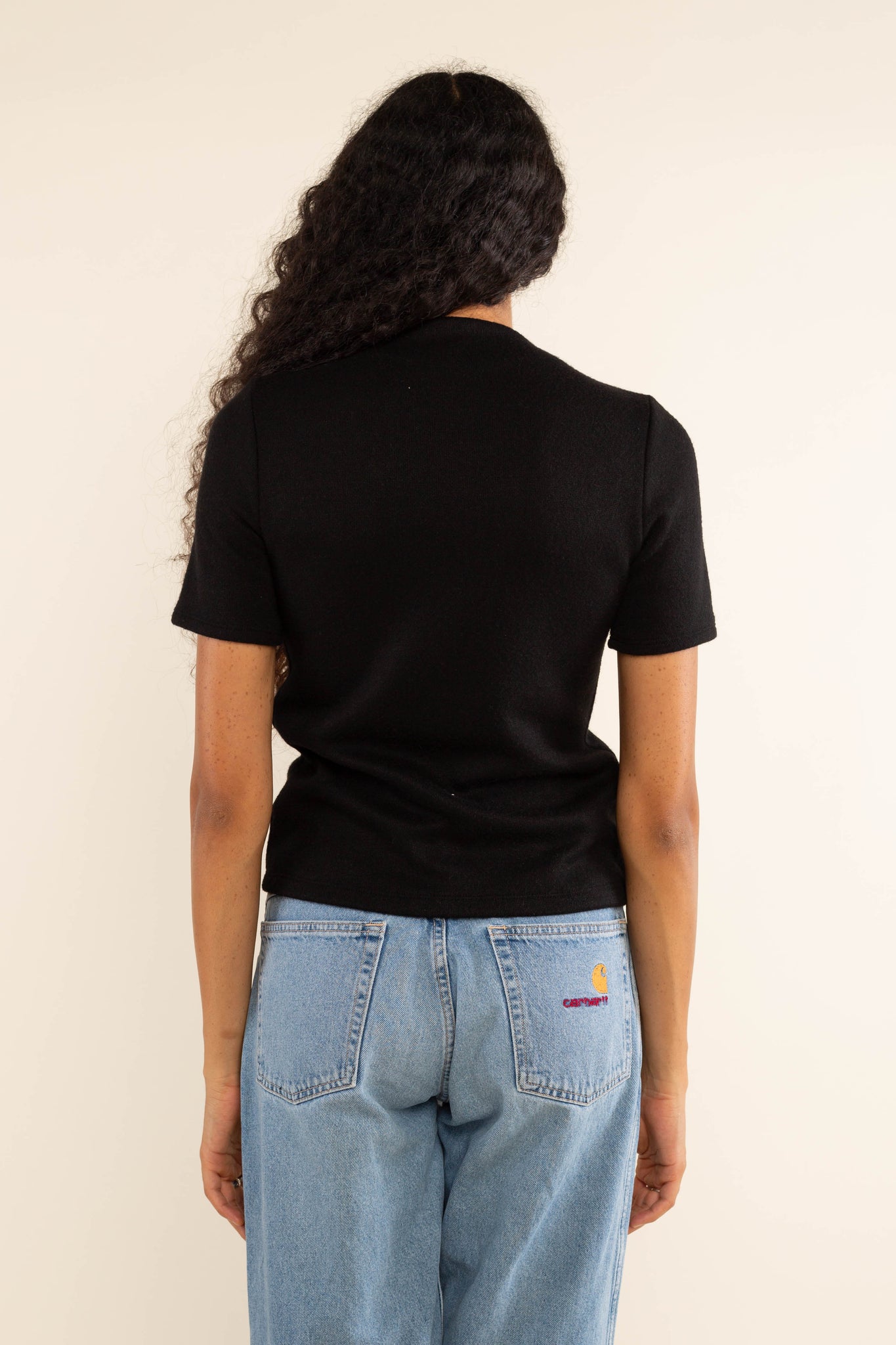 Mock Neck Heavy Knit Top