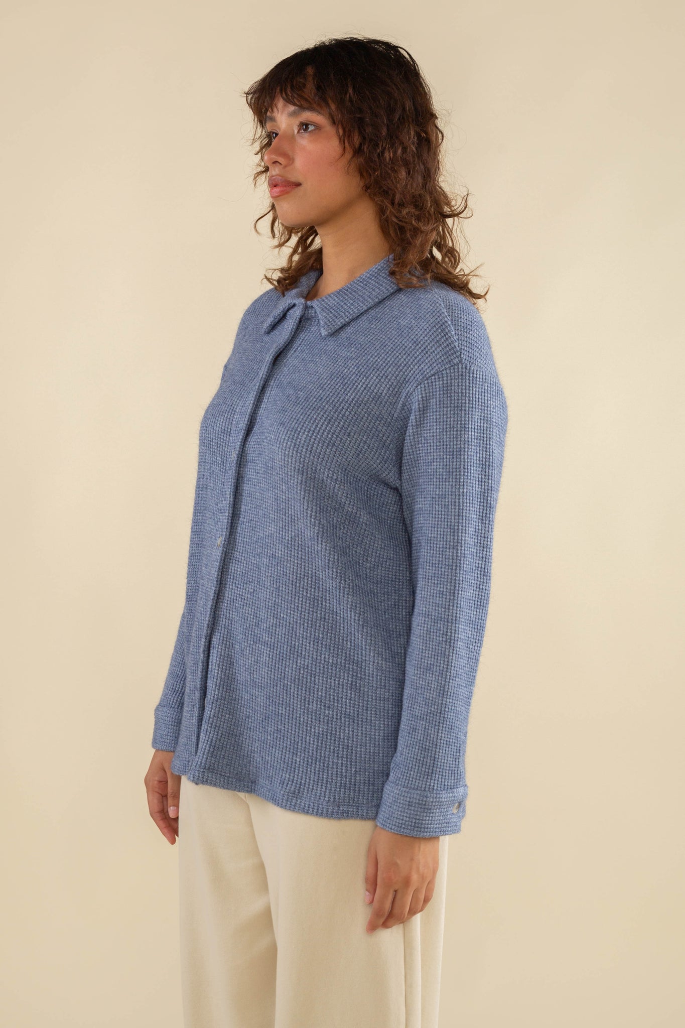 Waffle Button Down Shirt