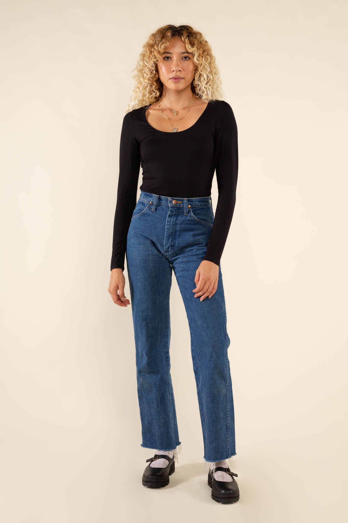 U-Neck Long Sleeve Bodysuit