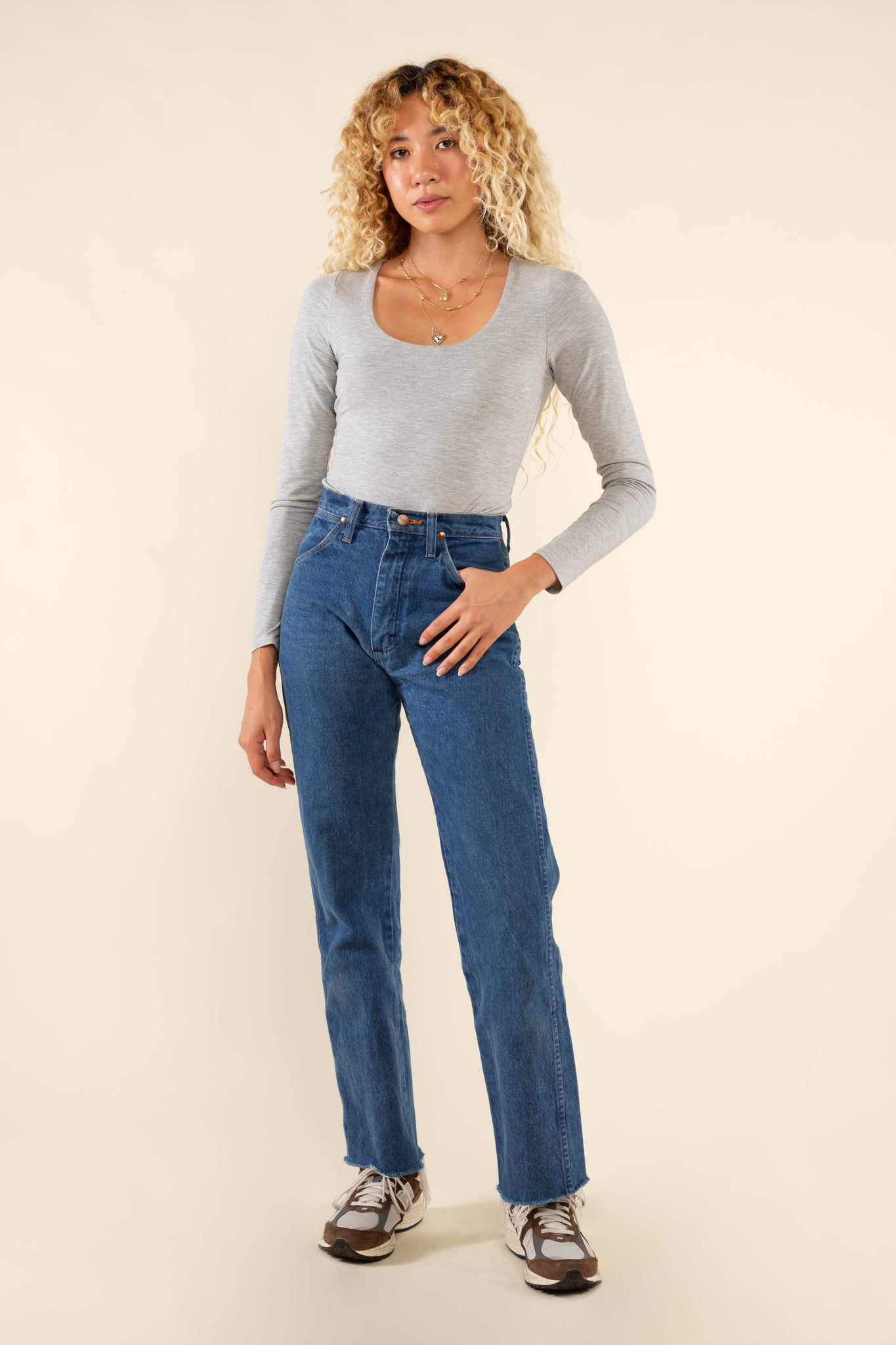 U-Neck Long Sleeve Bodysuit
