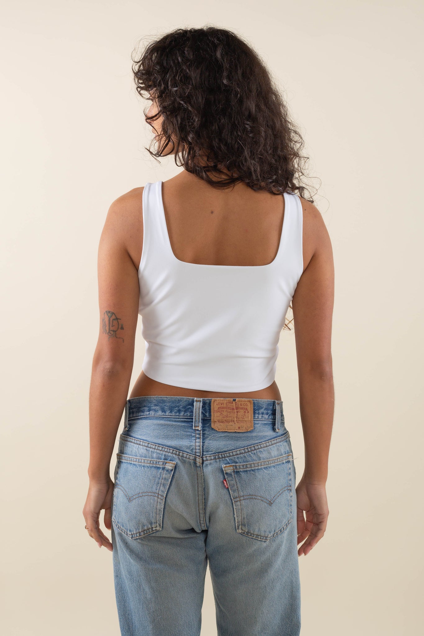 Square Neck Crop Tank