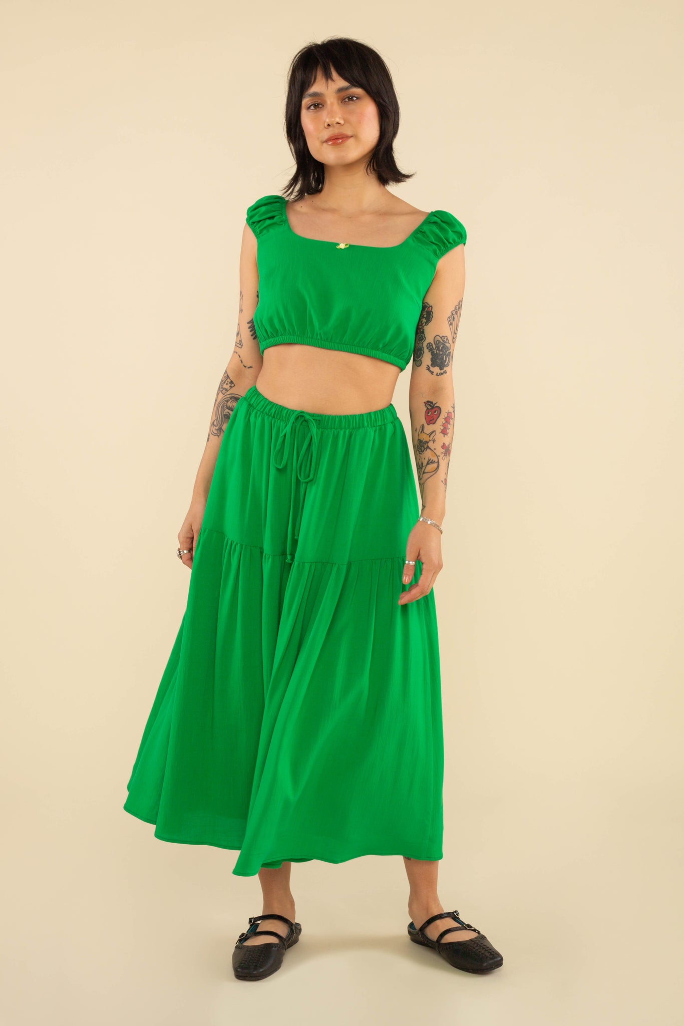 Woven Crop Bralette