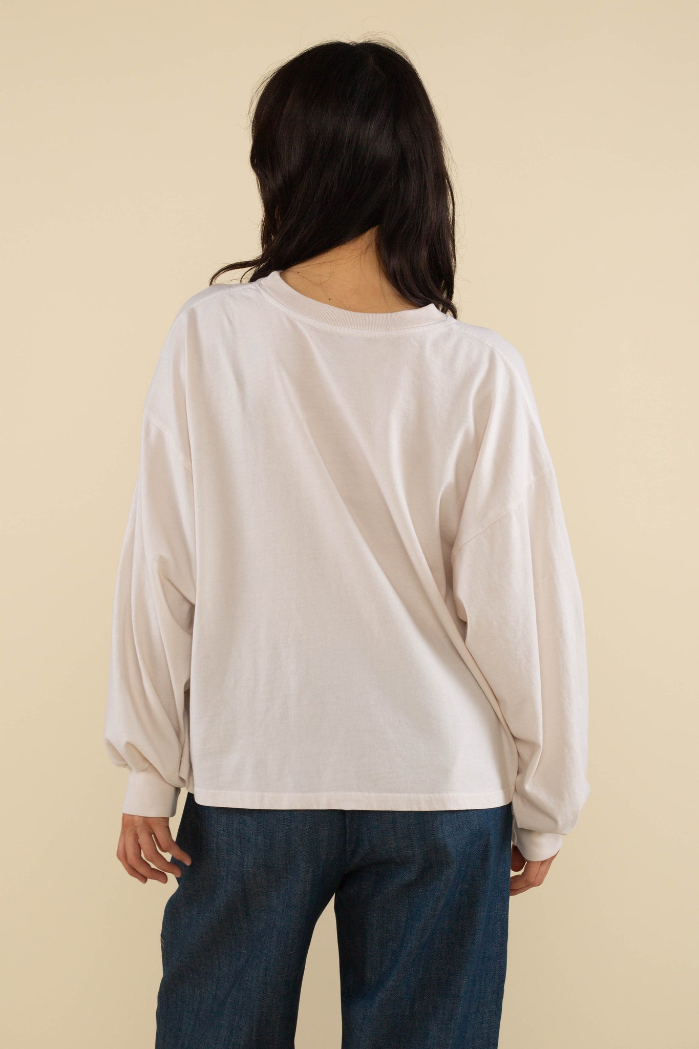 Vintage Boxy Garment Dyed Long Sleeve Tee