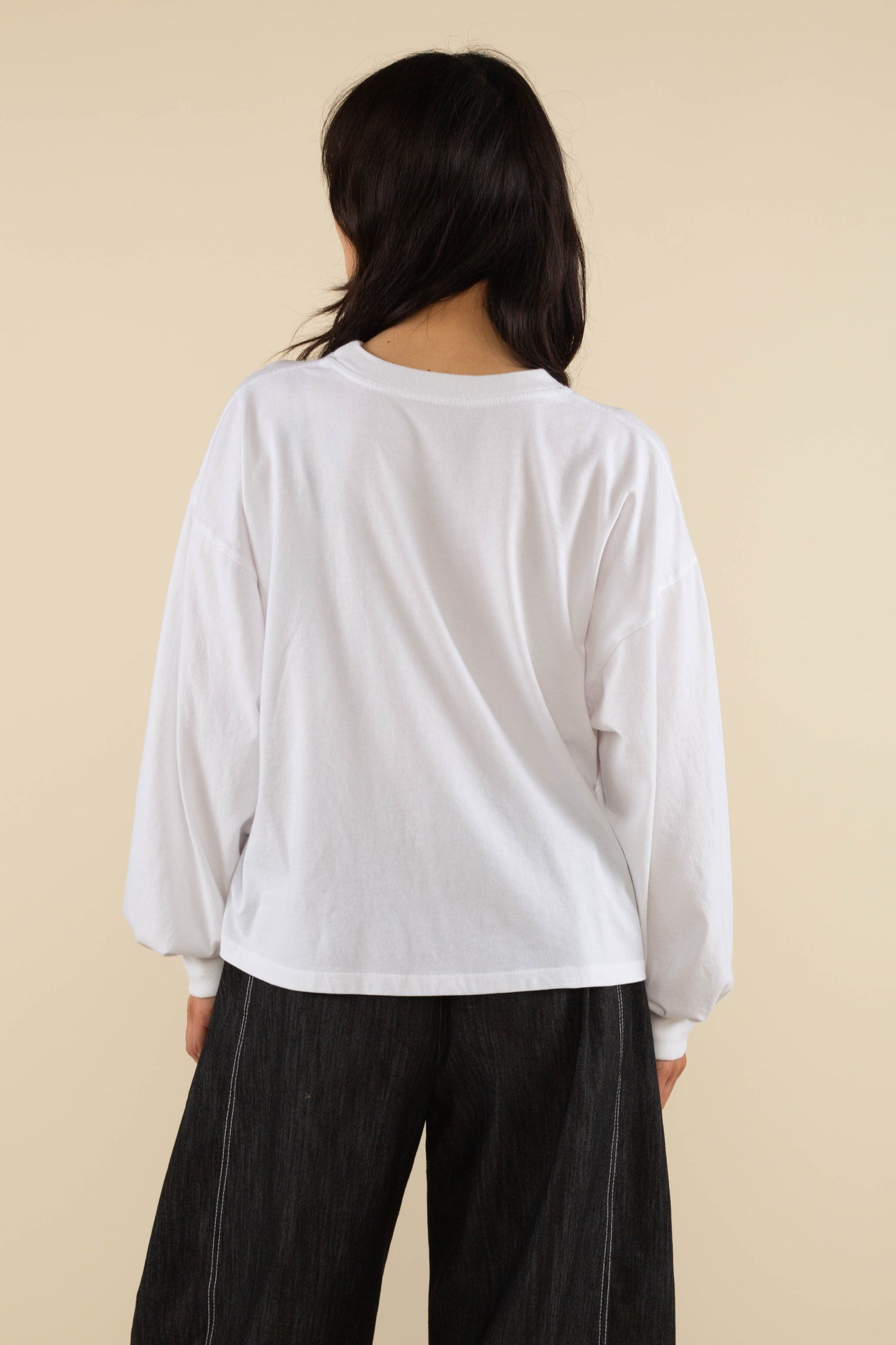 Vintage Boxy Garment Dyed Long Sleeve Tee