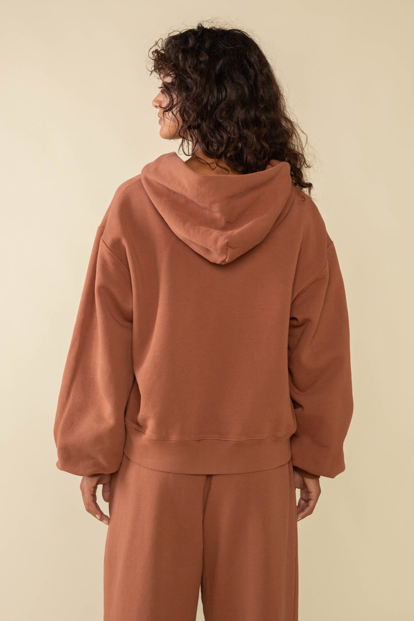 Relaxed Garment Dye Zip Hoodie