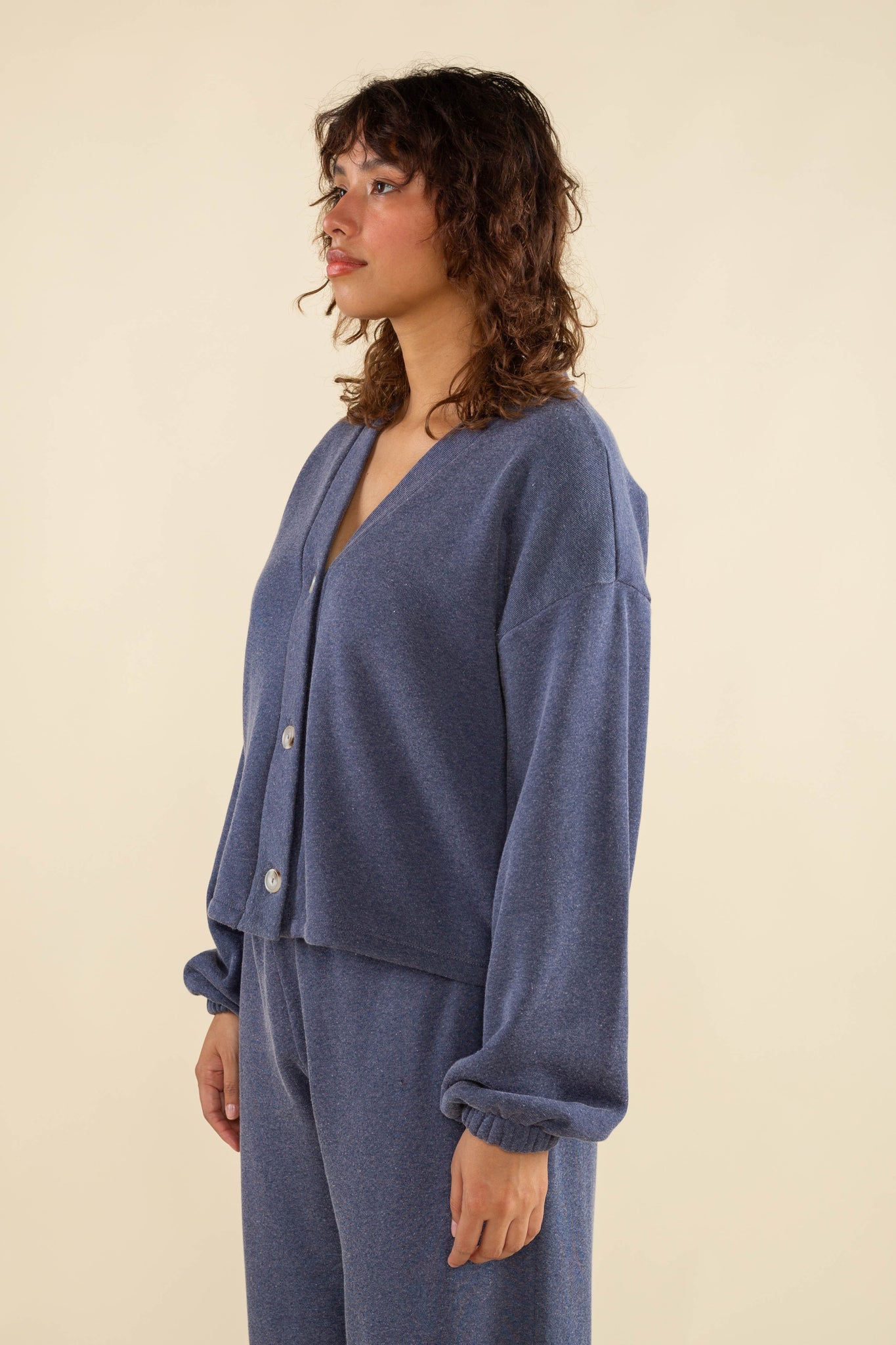 Mid Length Fleece Cardigan