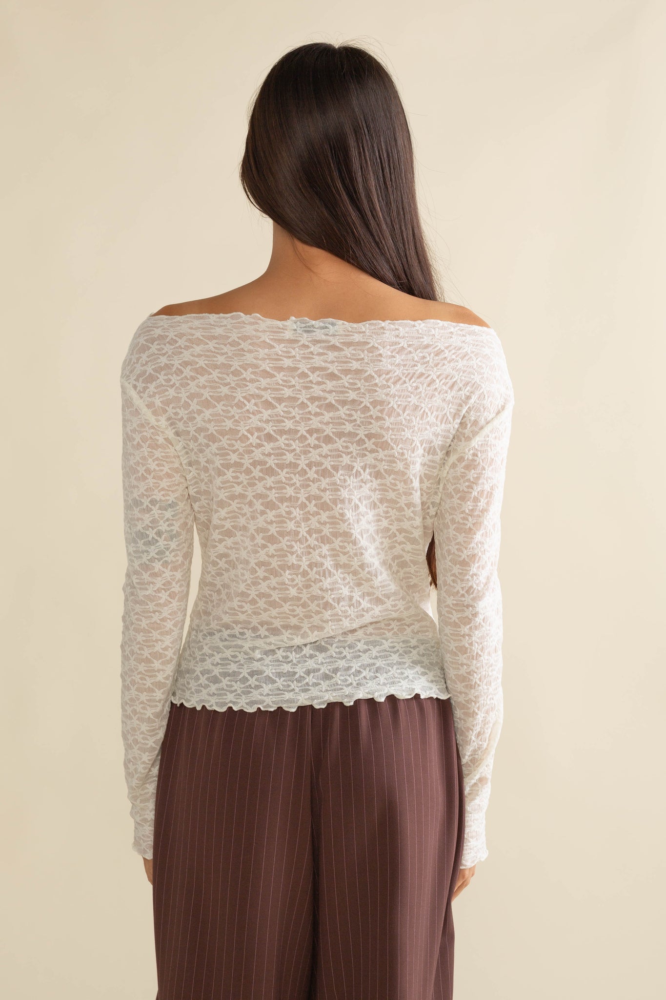 Sumi Lace Boatneck Top