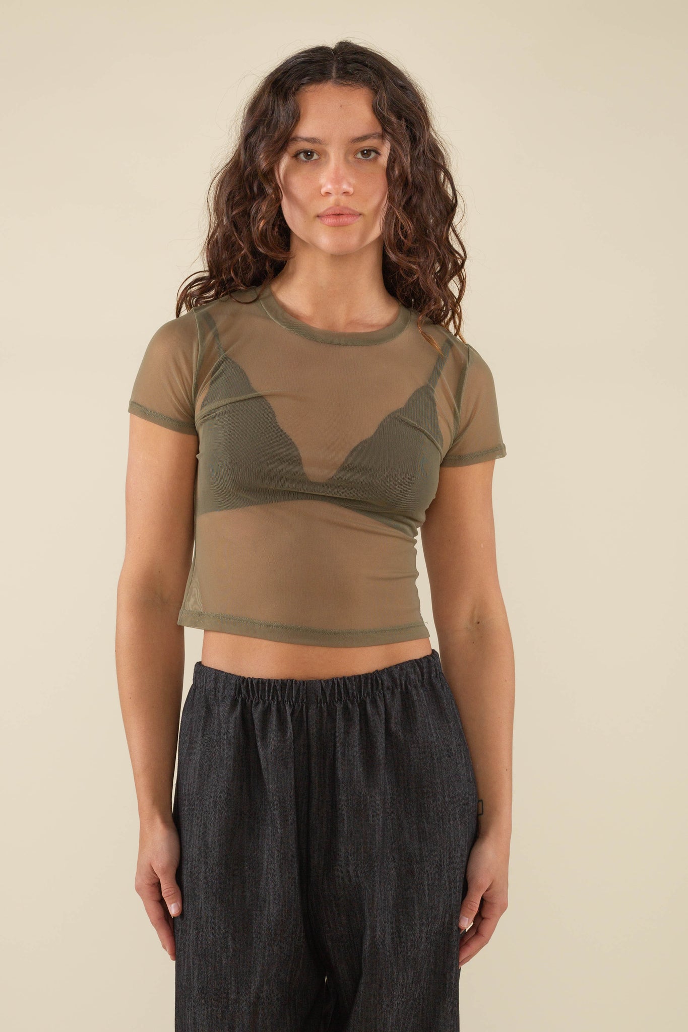 Mesh Short Sleeve Baby Tee