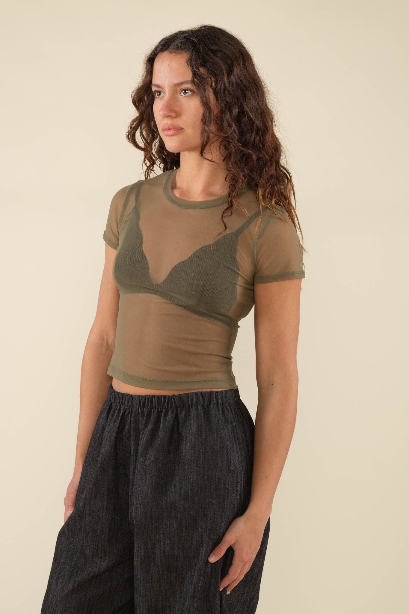 Mesh Short Sleeve Baby Tee