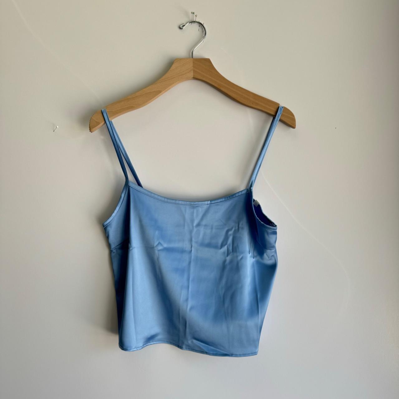 Satin Tank - Blue