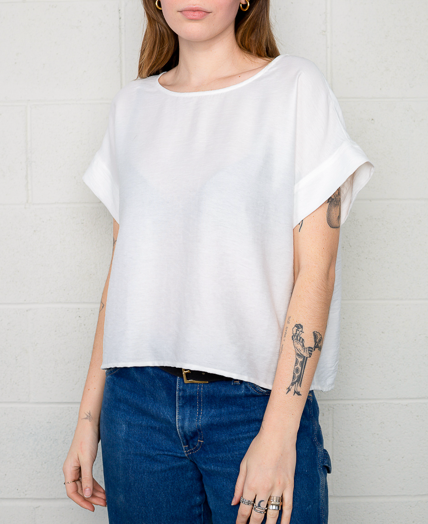 Woven Boxy Blouse
