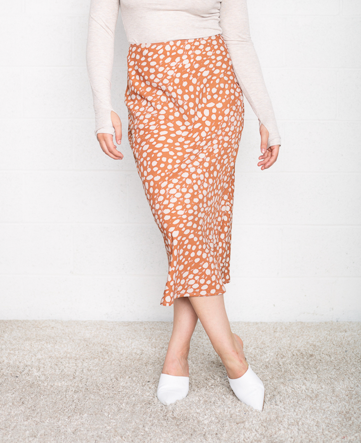 Bias Slip Skirt