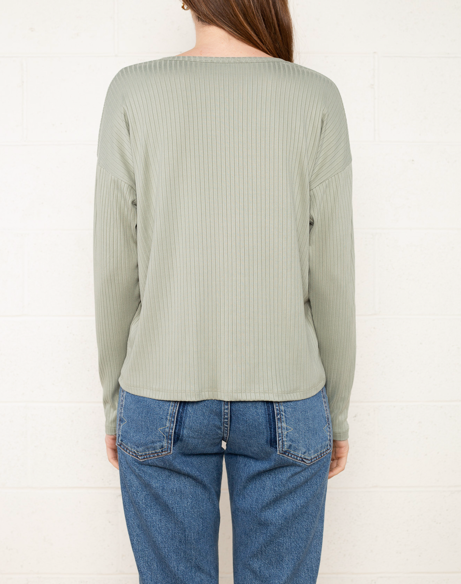 Button Front Rib Cardigan
