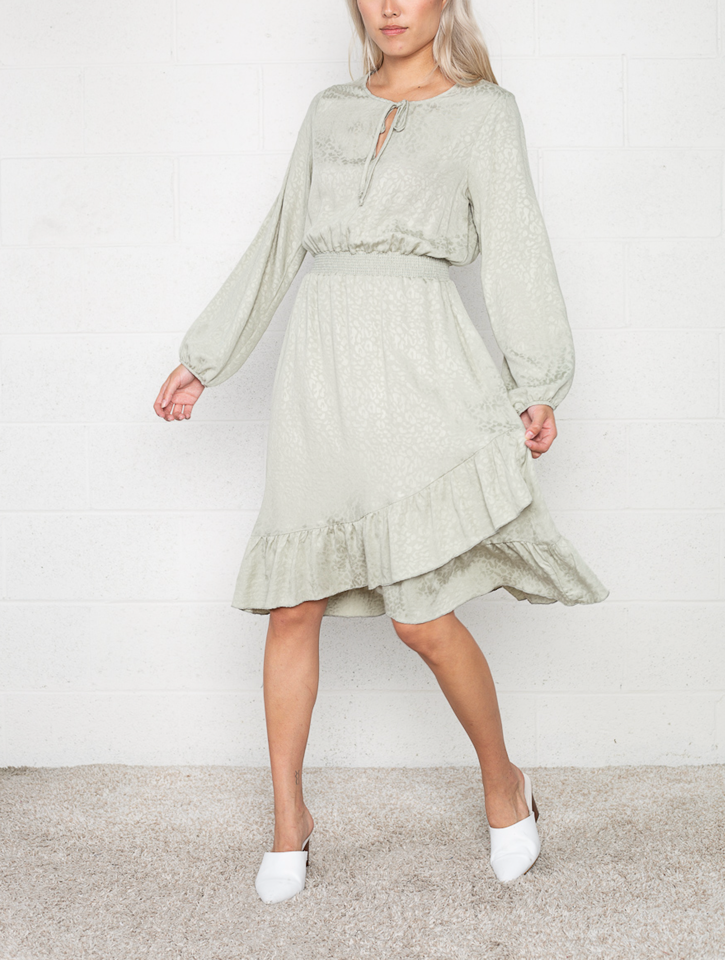 Jacquard Print Dress