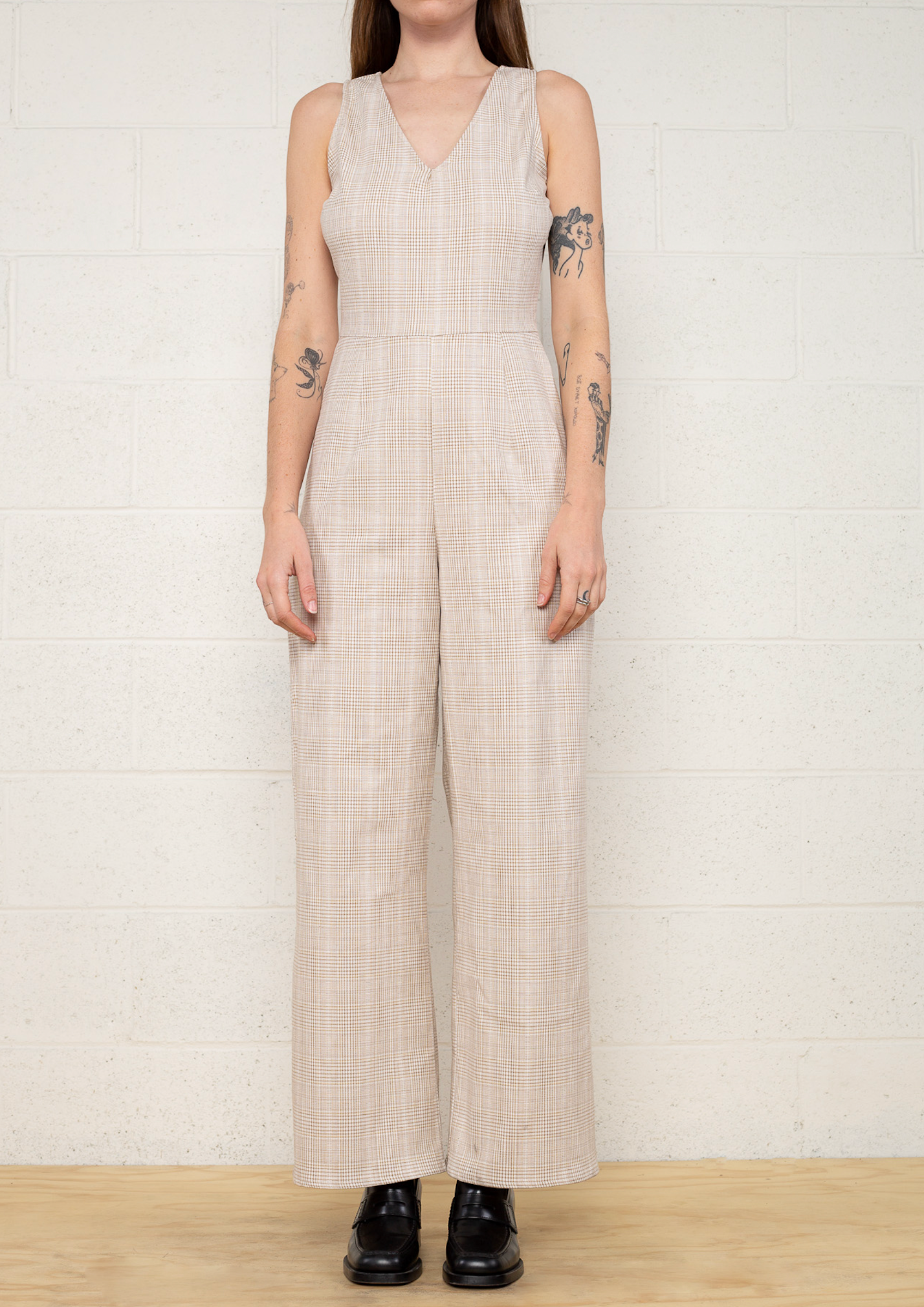 Plaid Jumpsuit