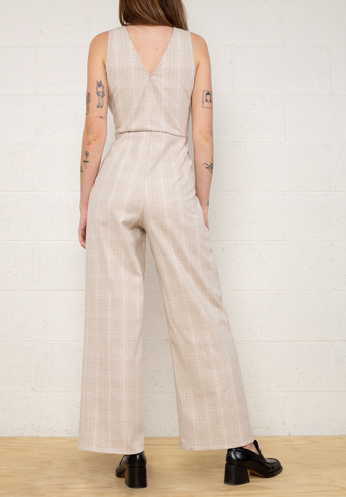 Plaid Jumpsuit