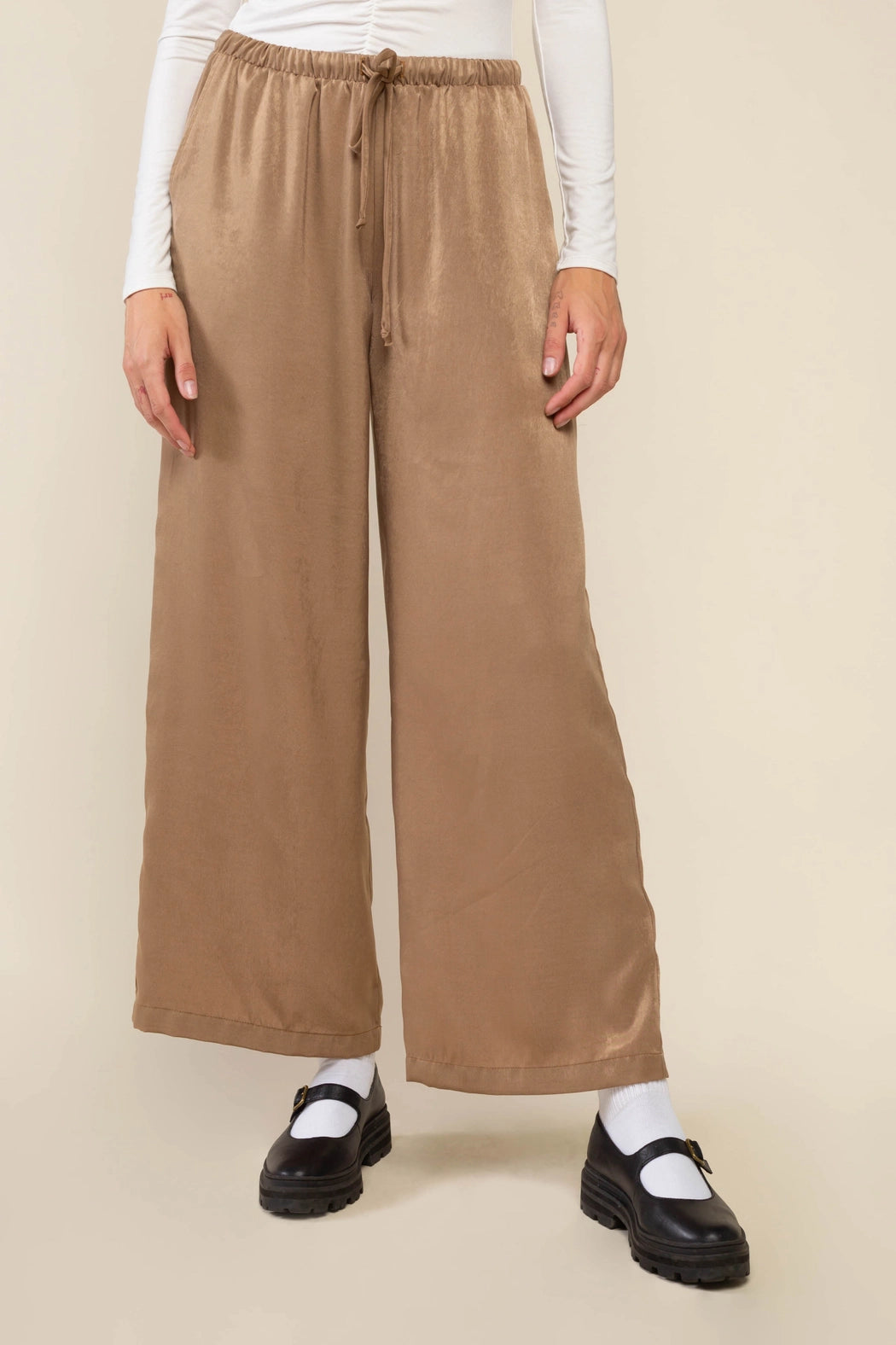Satin Wide Leg Pant
