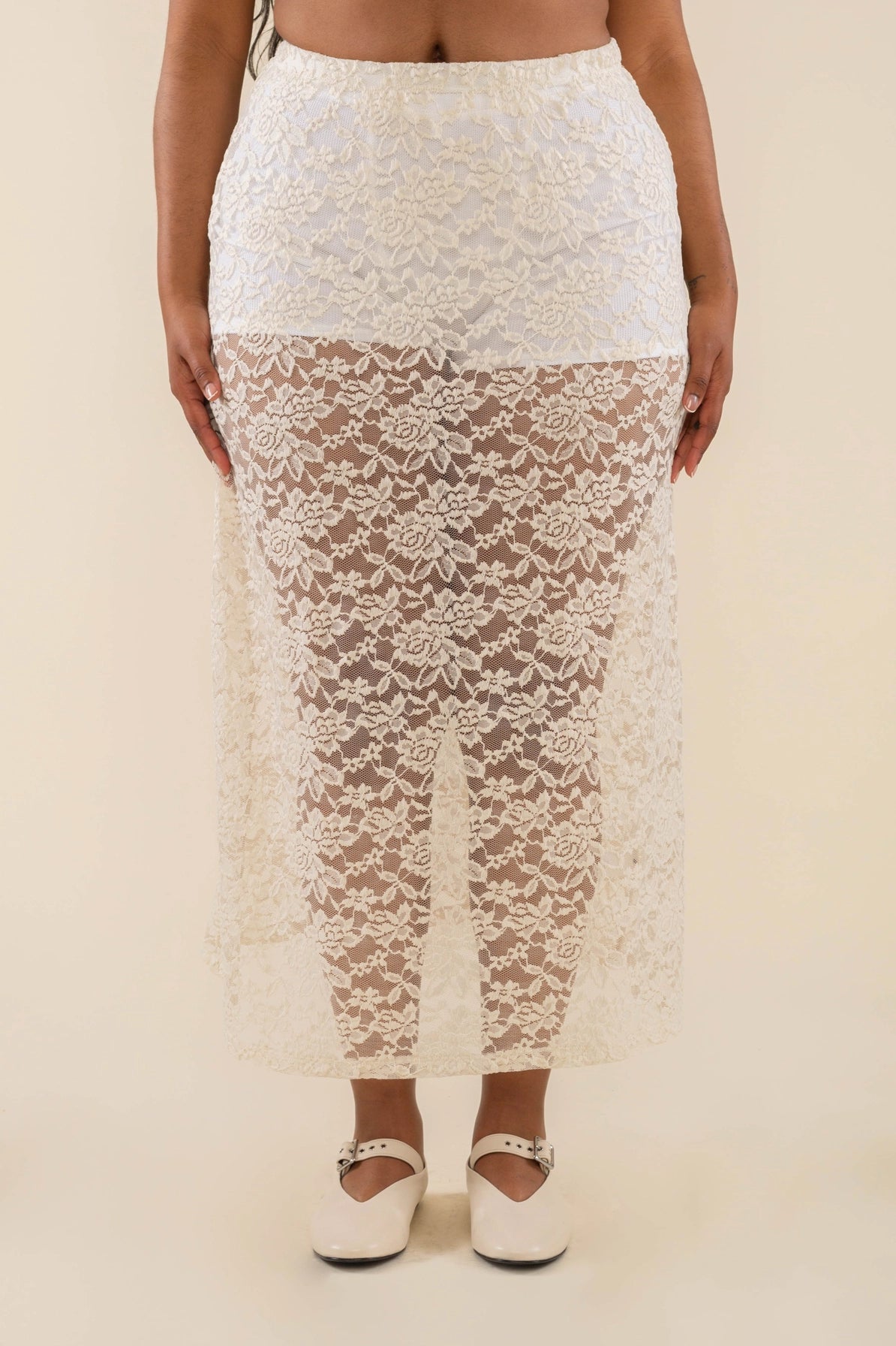 Sheer Lace Skirt