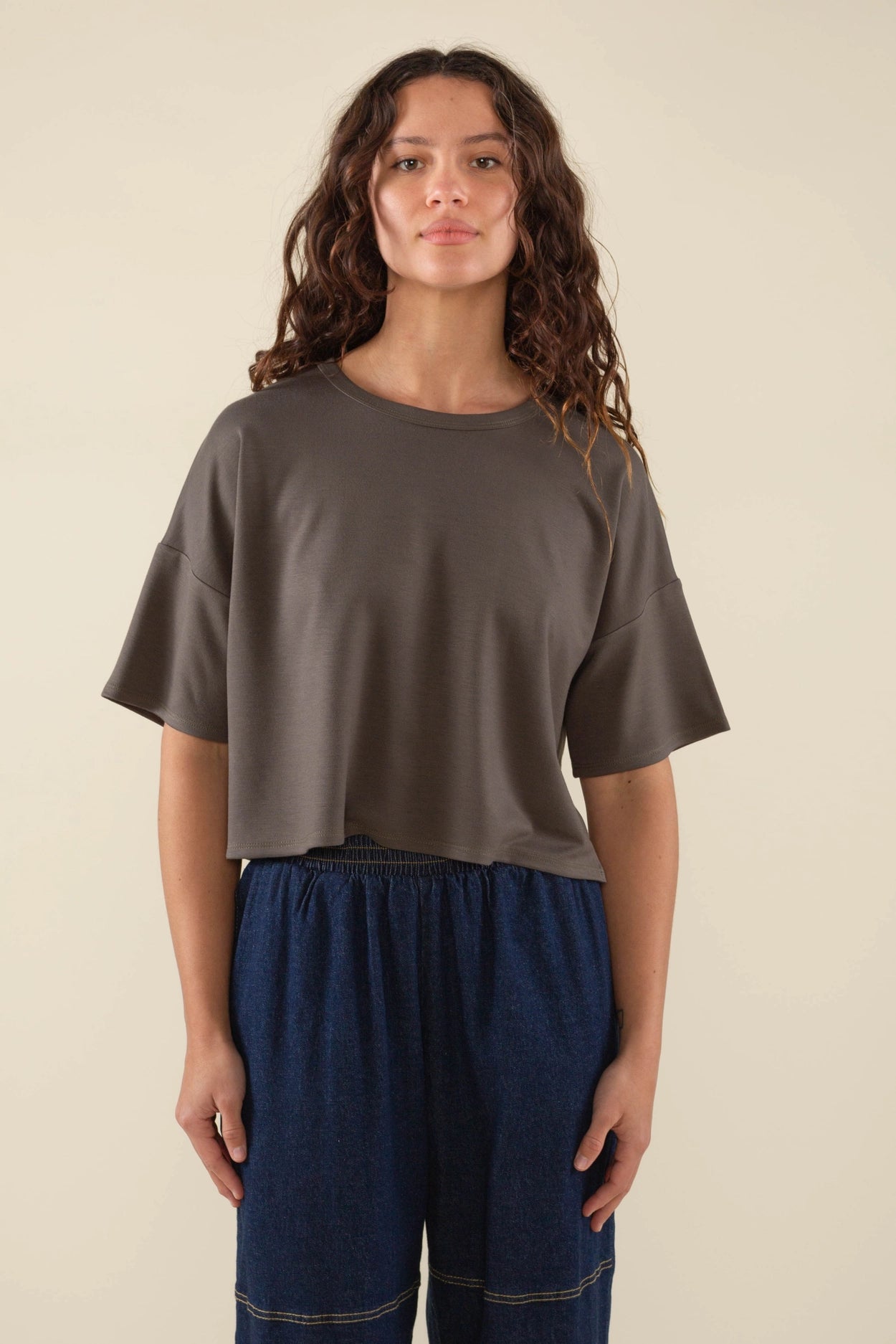 Cropped Luxe Tee