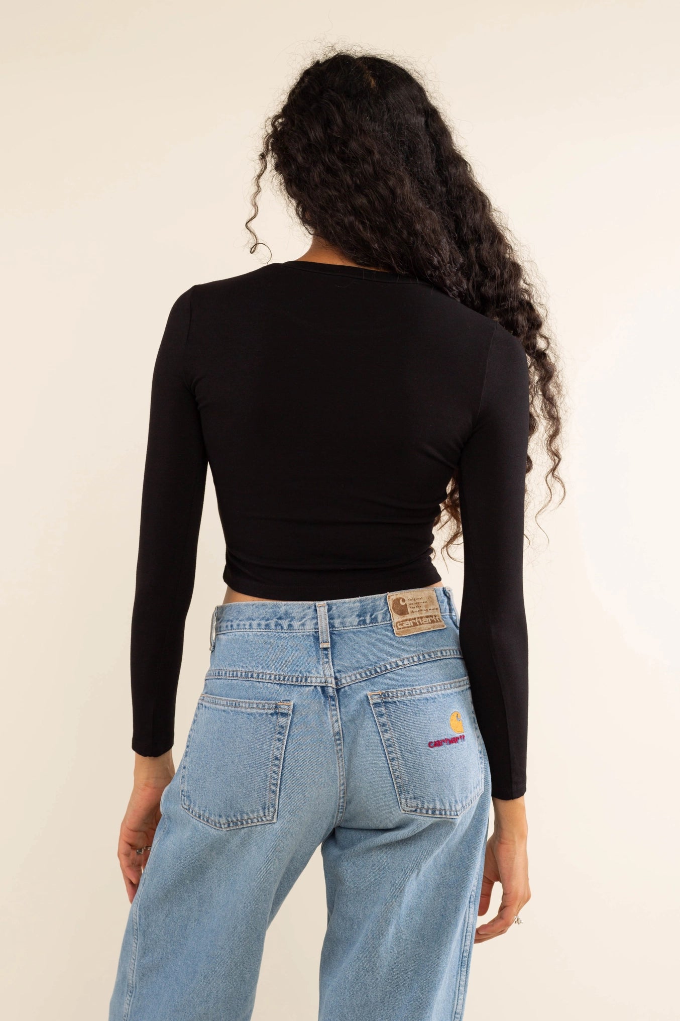 Hemp Crewneck Long Sleeve Top