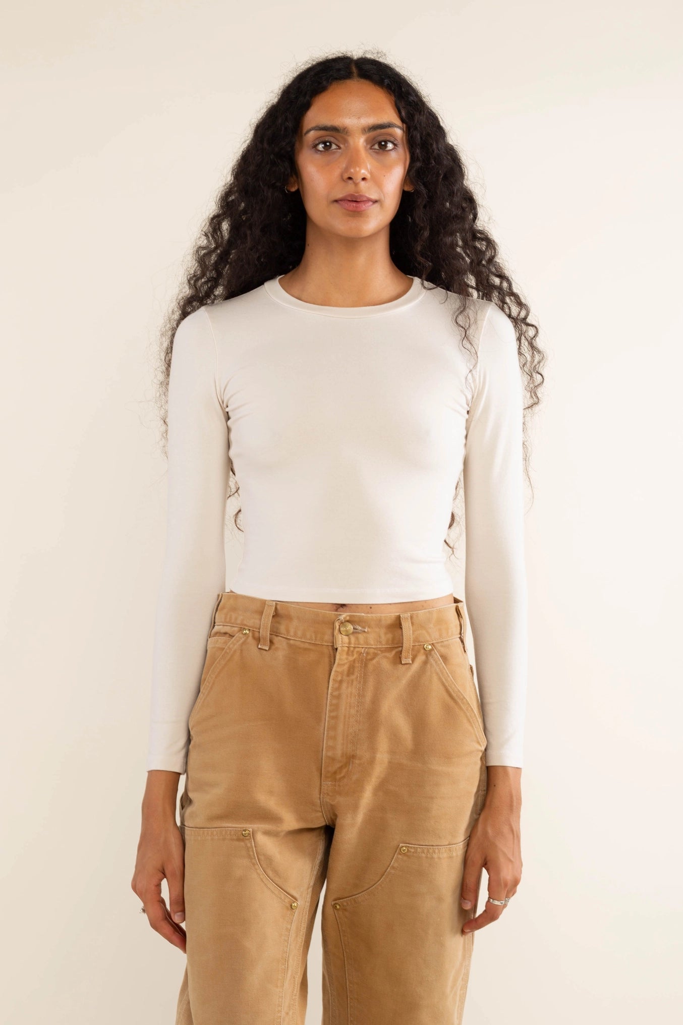 Hemp Crewneck Long Sleeve Top