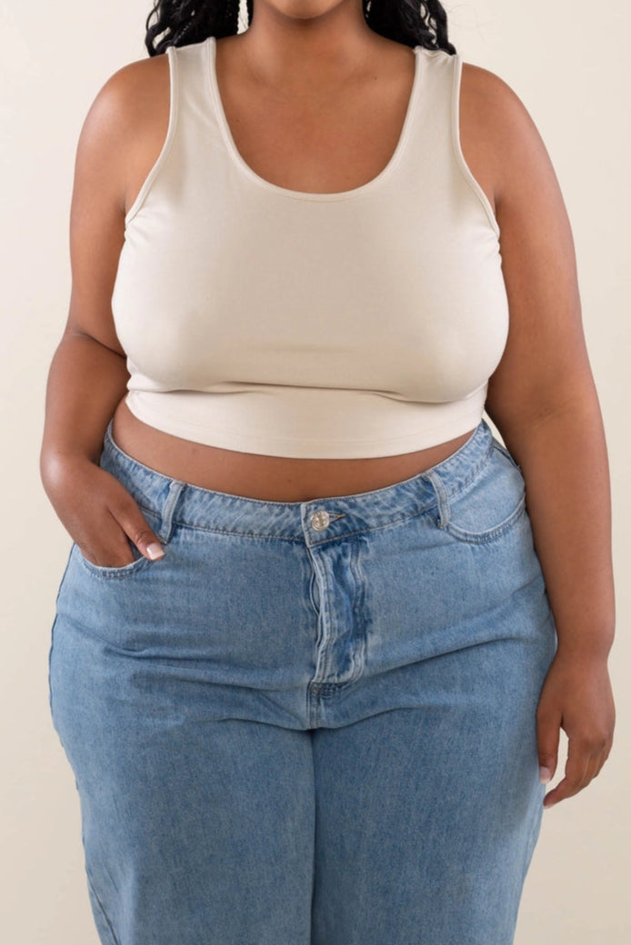 Cropped Basic Tank