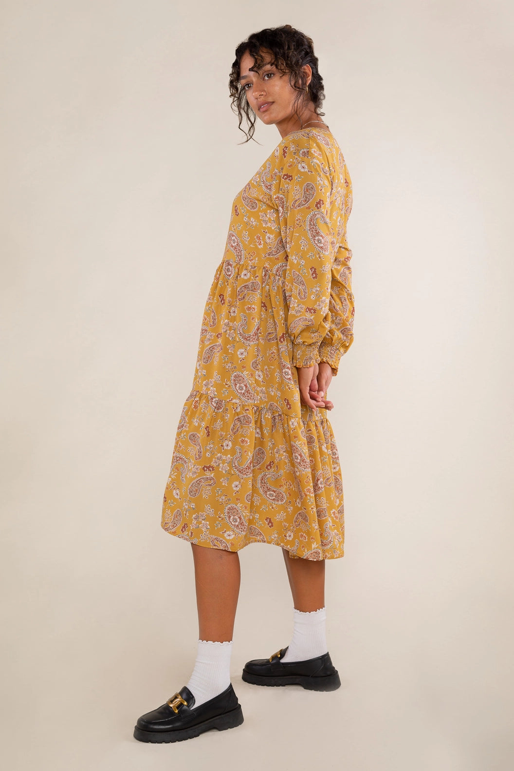 Floral Paisley Tiered Dress