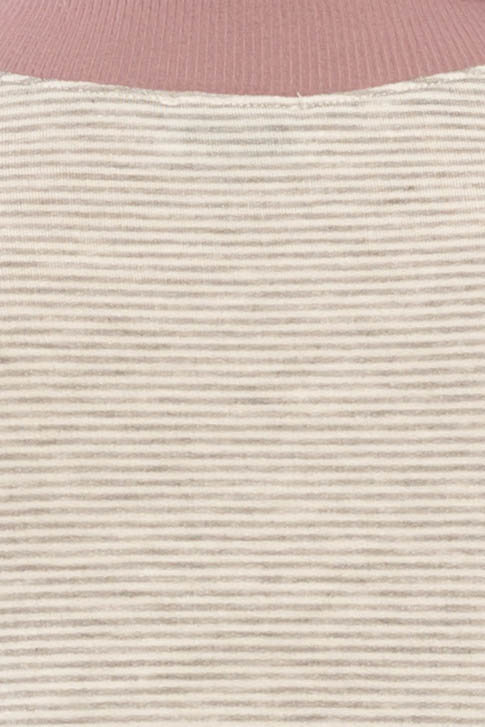 Contrast Neckband Stripe Long Sleeve Shirt